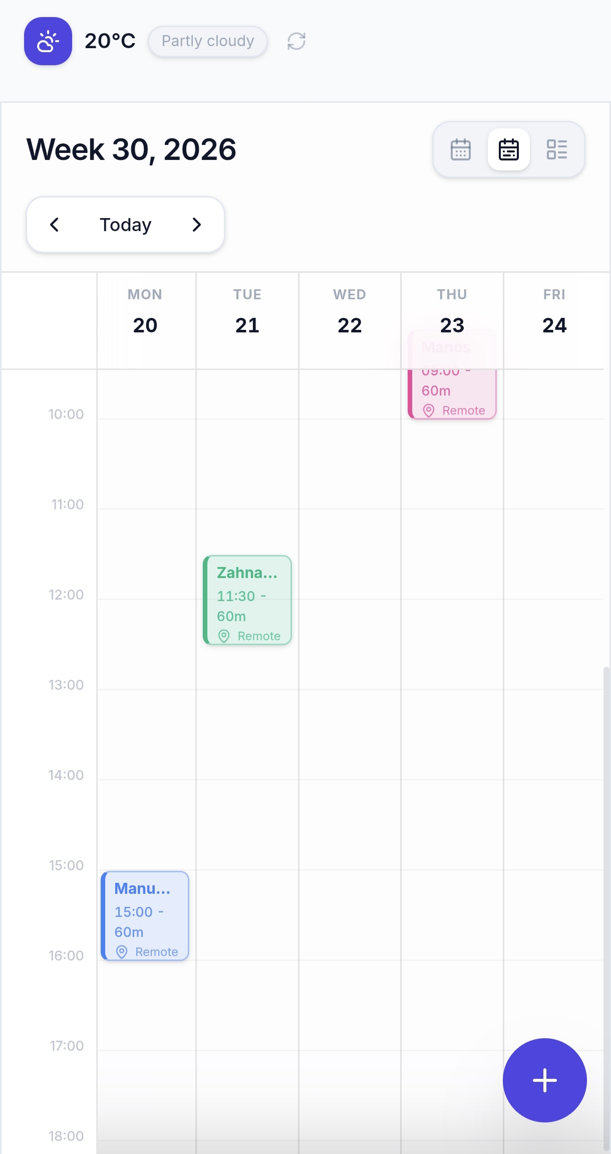VocalPlan Mobile Interface
