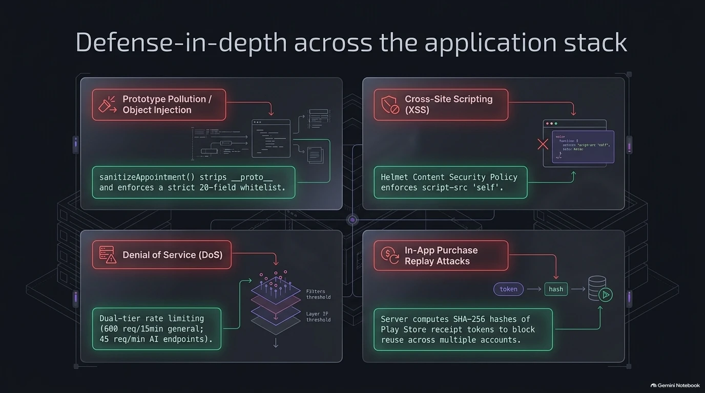 Defense-in-Depth Across the Application Stack